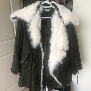 Balenciaga fur coat
